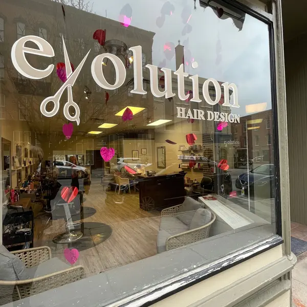 Storefront of Evolution Hair Design and Aesthetics