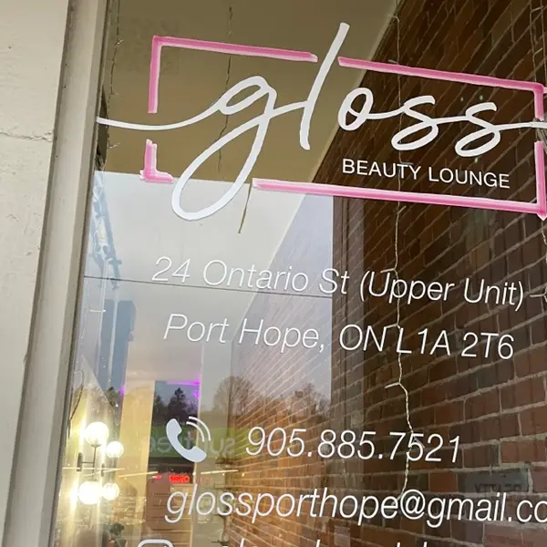 Storefront of Gloss Beauty Lounge