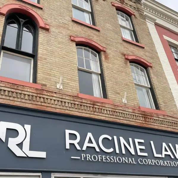 Storefront of Racine Law
