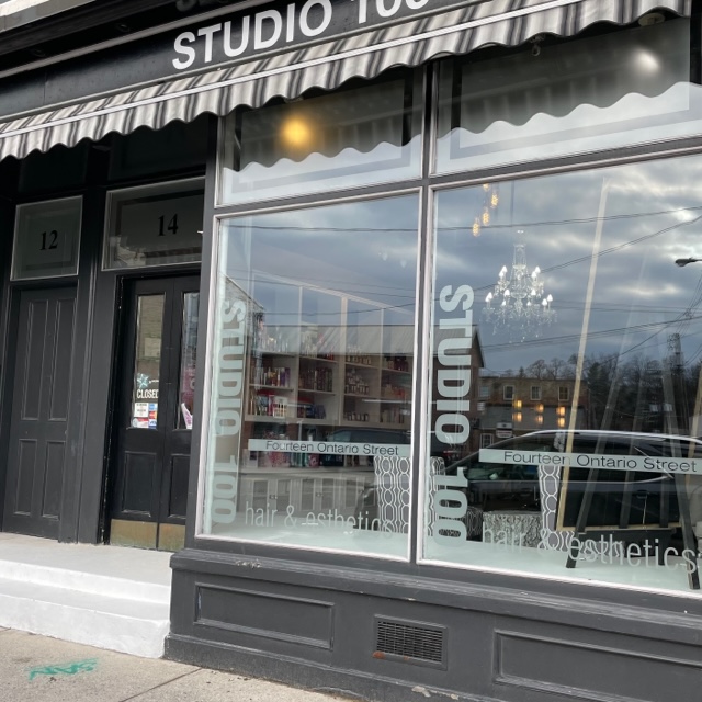 Storefront of Studio 100 Hair & Esthetics