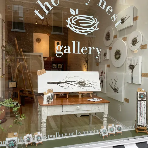Storefront of The Tiny Nest gallery